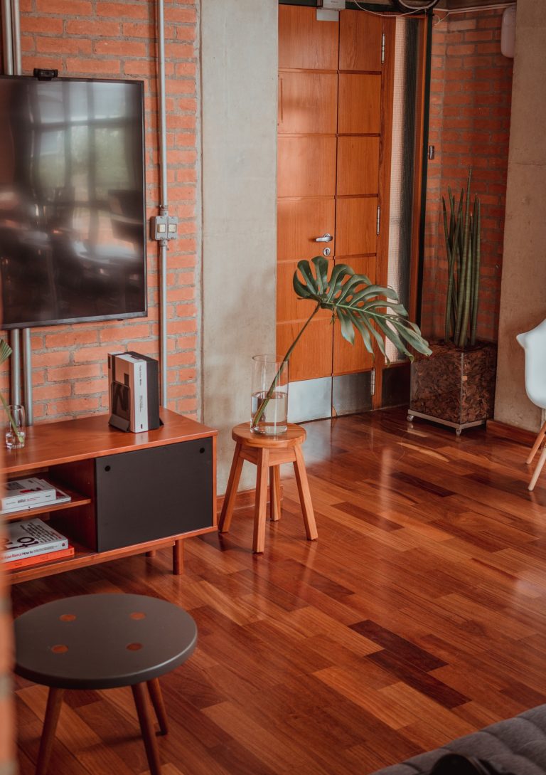 gleaming wood flooring