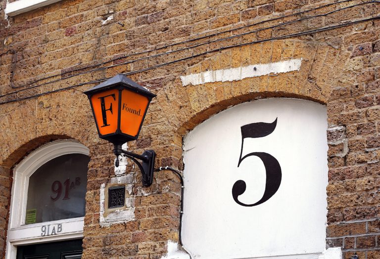 pic of number 5 painted on home exterior door